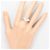 Autre Marque PT900 Platin-Ehering mit Diamant - Ansicht 7