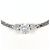 Autre Marque Platin-Halskette PT850 mit Diamant