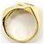 Autre Marque Anello a fascia in oro 18K con diamante e onice D'oro - vista 3