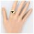 Autre Marque Anello a fascia in oro 18K con diamante e onice D'oro - vista 6