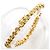 Autre Marque 18K Yellow Gold Charm Bracelet with Diamonds Brown Golden - view 3