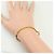 Autre Marque 18K Yellow Gold Charm Bracelet with Diamonds Brown Golden - view 5