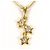 Autre Marque Collana in oro giallo 18K con zaffiro D'oro