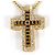 Autre Marque Collana in oro giallo 18K con diamante nero D'oro