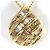 Autre Marque Collana in oro giallo 18K con diamante brown Marrone D'oro