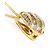 Autre Marque Collana in oro giallo 18K con diamante brown Marrone D'oro - vista 2