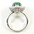 Autre Marque Anel Aliança de Platina com Jade e Diamante - vista 3