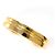 Autre Marque Anello a fascia in oro giallo 18K con pietra naturale D'oro