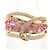 Autre Marque Ehering aus 18K Roségold mit Saphir und Diamant Golden