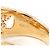 Autre Marque Ehering aus 18K Roségold mit Saphir und Diamant Golden - Ansicht 5
