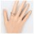 Autre Marque Ehering aus 18K Roségold mit Saphir und Diamant Golden - Ansicht 7