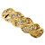 Autre Marque Anello a fascia in oro giallo 18K con diamante brown Marrone D'oro
