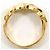 Autre Marque Anello a fascia in oro giallo 18K con diamante brown Marrone D'oro - vista 3
