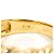 Autre Marque Anello a fascia in oro giallo 18K con diamante brown Marrone D'oro - vista 5