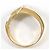Autre Marque Goldbandring 14K mit Cubic Zirconia Golden - Ansicht 2