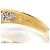 Autre Marque Goldbandring 14K mit Cubic Zirconia Golden - Ansicht 4