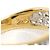 Autre Marque Goldbandring 14K mit Cubic Zirconia Golden - Ansicht 5