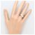 Autre Marque Goldbandring 14K mit Cubic Zirconia Golden - Ansicht 6