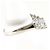 Autre Marque PT900 Platin-Ehering mit Diamant - Ansicht 3