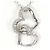 Autre Marque Collana in oro bianco 10K e diamanti D'oro
