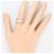 Autre Marque Bague Anneau en Platine avec Diamant Jaune - vue 7