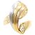 Autre Marque Anello fede in platino PT900 e oro giallo 18K con diamante D'oro