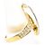 Autre Marque Anello fede in platino PT900 e oro giallo 18K con diamante D'oro - vista 3