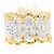 Autre Marque Anello fede con diamanti 18K D'oro