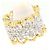 Autre Marque Anello fede con diamanti 18K D'oro - vista 3