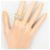 Autre Marque Anello fede con diamanti 18K D'oro - vista 6