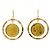 Autre Marque Pendientes colgantes de oro amarillo 24K K24 Dorado
