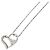 Autre Marque Collana elegante in oro bianco 18K e platino con diamante D'oro