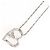 Autre Marque Collana elegante in oro bianco 18K e platino con diamante D'oro - vista 3
