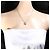 Autre Marque Collana elegante in oro bianco 18K e platino con diamante D'oro - vista 6