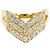 Autre Marque Anello a fascia in oro giallo 18K con diamante D'oro