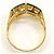 Autre Marque Anello a fascia in oro giallo 18K con diamante D'oro - vista 3