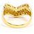 Autre Marque Anello a fascia in oro giallo 18K con diamante D'oro - vista 4