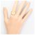 Autre Marque Anello a fascia in oro giallo 18K con diamante D'oro - vista 7