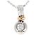 Autre Marque Collana in oro bianco 14K con zircone cubico D'oro