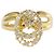 Autre Marque Anello a fascia in oro giallo 18K con diamante D'oro