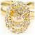 Autre Marque Anello a fascia in oro giallo 18K con diamante D'oro - vista 2
