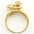 Autre Marque Anello a fascia in oro giallo 18K con diamante D'oro - vista 3