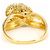 Autre Marque Anello a fascia in oro giallo 18K con diamante D'oro - vista 4