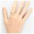 Autre Marque Anello a fascia in oro giallo 18K con diamante D'oro - vista 7