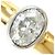 Autre Marque Anello fede in oro giallo 18K e platino con diamante D'oro - vista 2