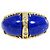 Autre Marque Bandring aus 18K Gelbgold mit Diamant und Lapislazuli Golden