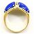 Autre Marque Bandring aus 18K Gelbgold mit Diamant und Lapislazuli Golden - Ansicht 3