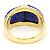 Autre Marque Bandring aus 18K Gelbgold mit Diamant und Lapislazuli Golden - Ansicht 4