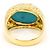 Autre Marque Anillo banda de oro amarillo 18K con turquesa Dorado - vista 4