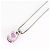 Autre Marque Collana in platino PT900 con zaffiro rosa e diamante - vista 3